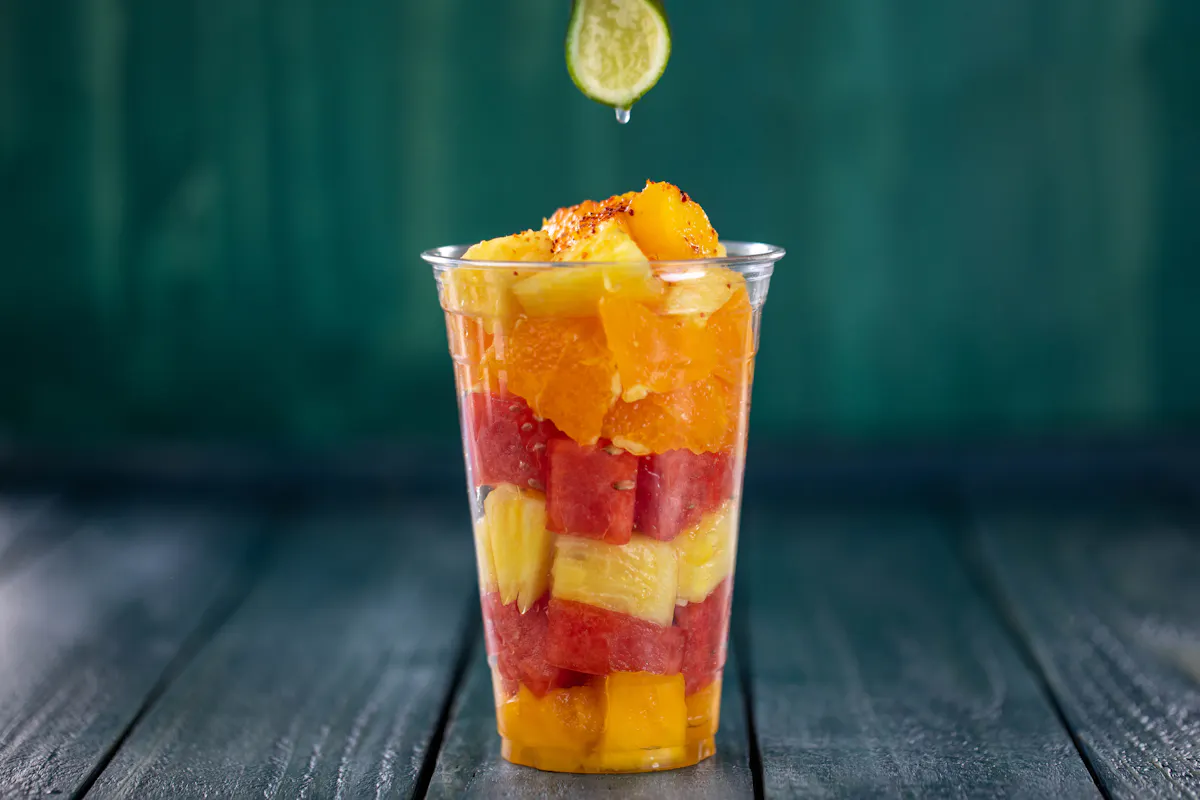 a cup of coffee and a glass of orange juice